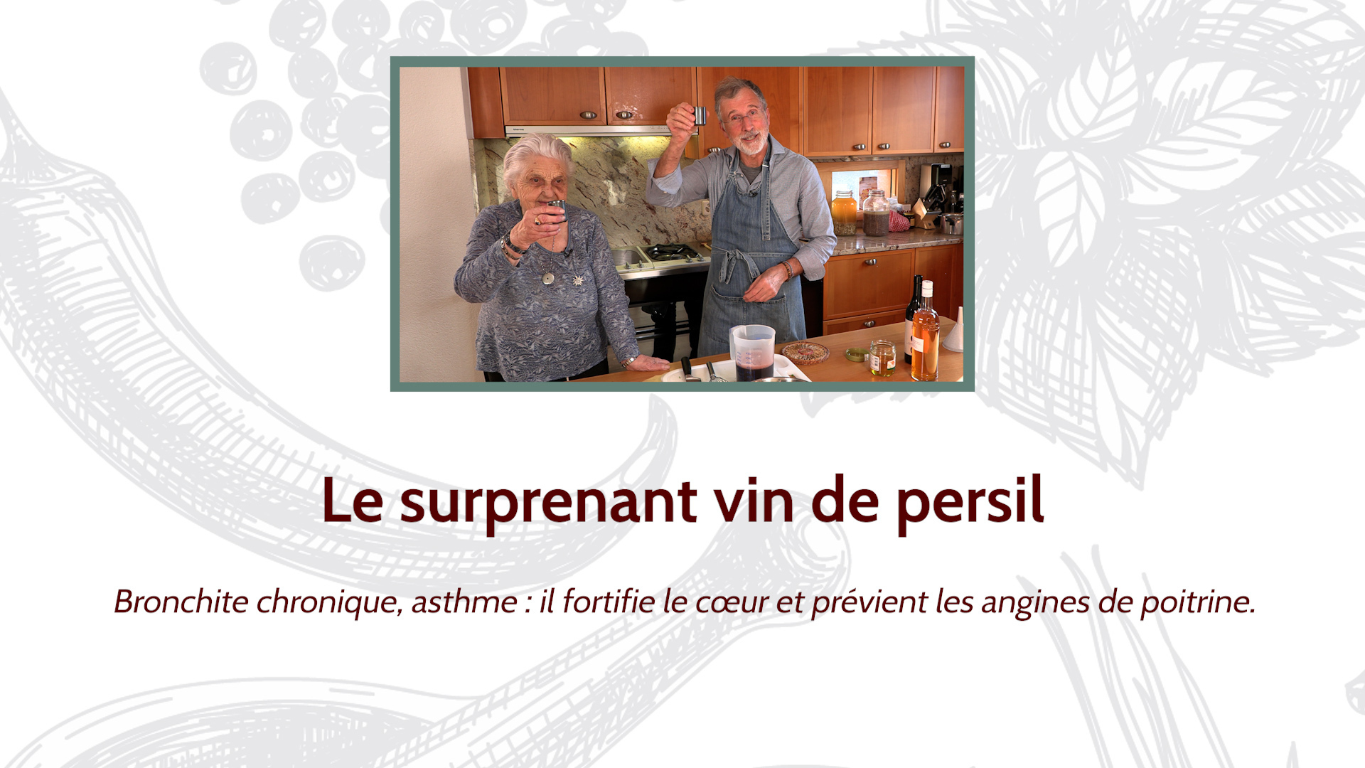 Le surprenant vin de persil